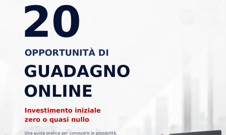 Copertina ebook: 20 opportunità di guadagno online, a cura di Salvatore Masone