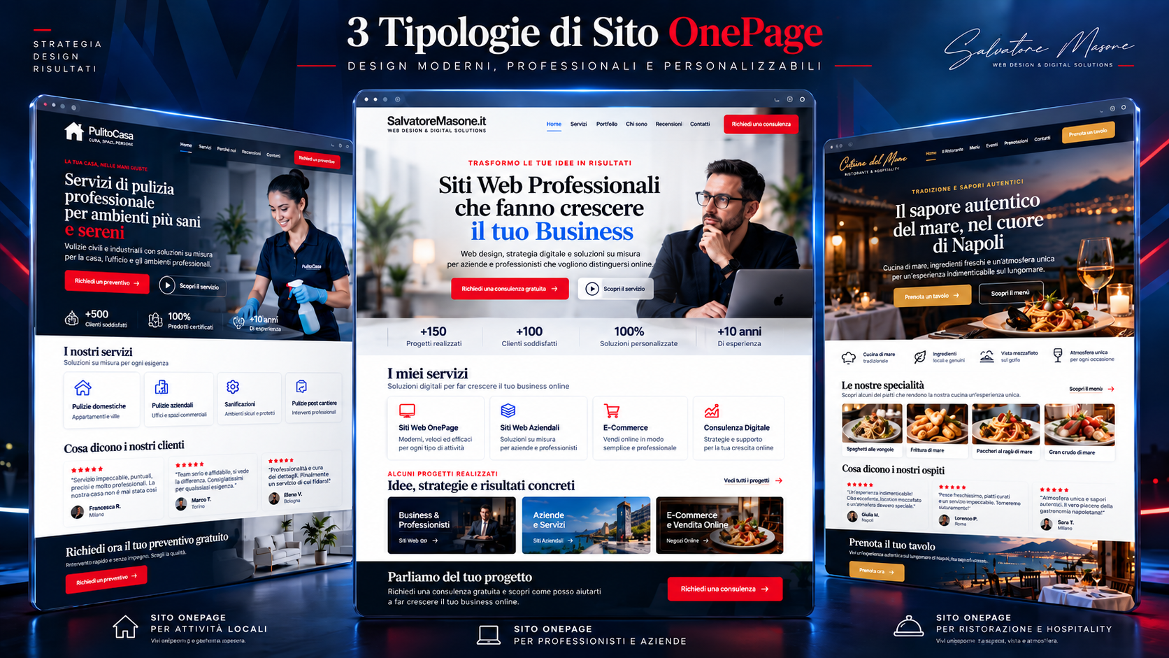 Sito OnePage professionale: la soluzione semplice per presentare e far crescere la tua attività online