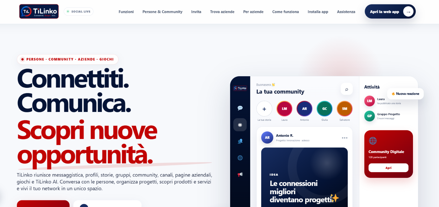 TiLinko: perché ho voluto creare una piattaforma italiana per comunicare, creare relazioni e trovare nuove opportunità