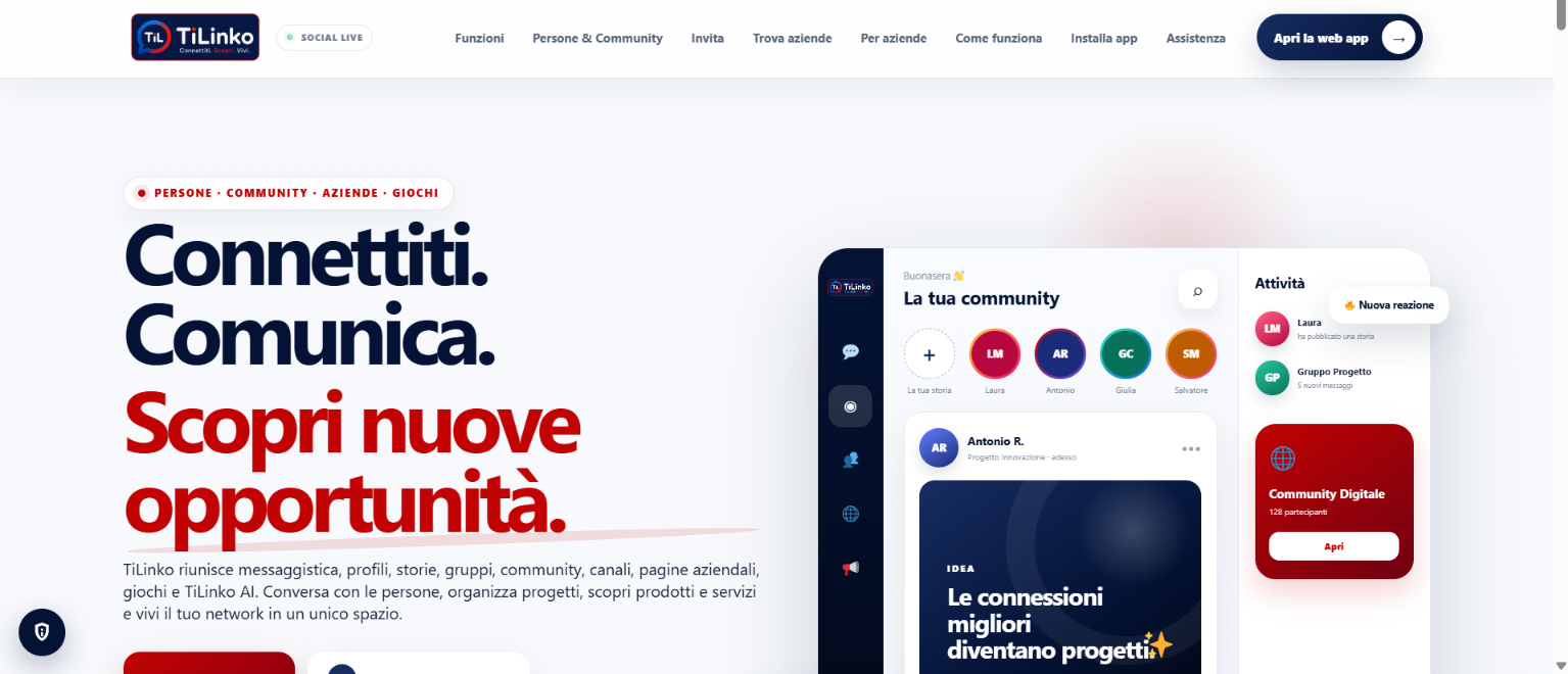 TiLinko: perché ho voluto creare una piattaforma italiana per comunicare, creare relazioni e trovare nuove opportunità